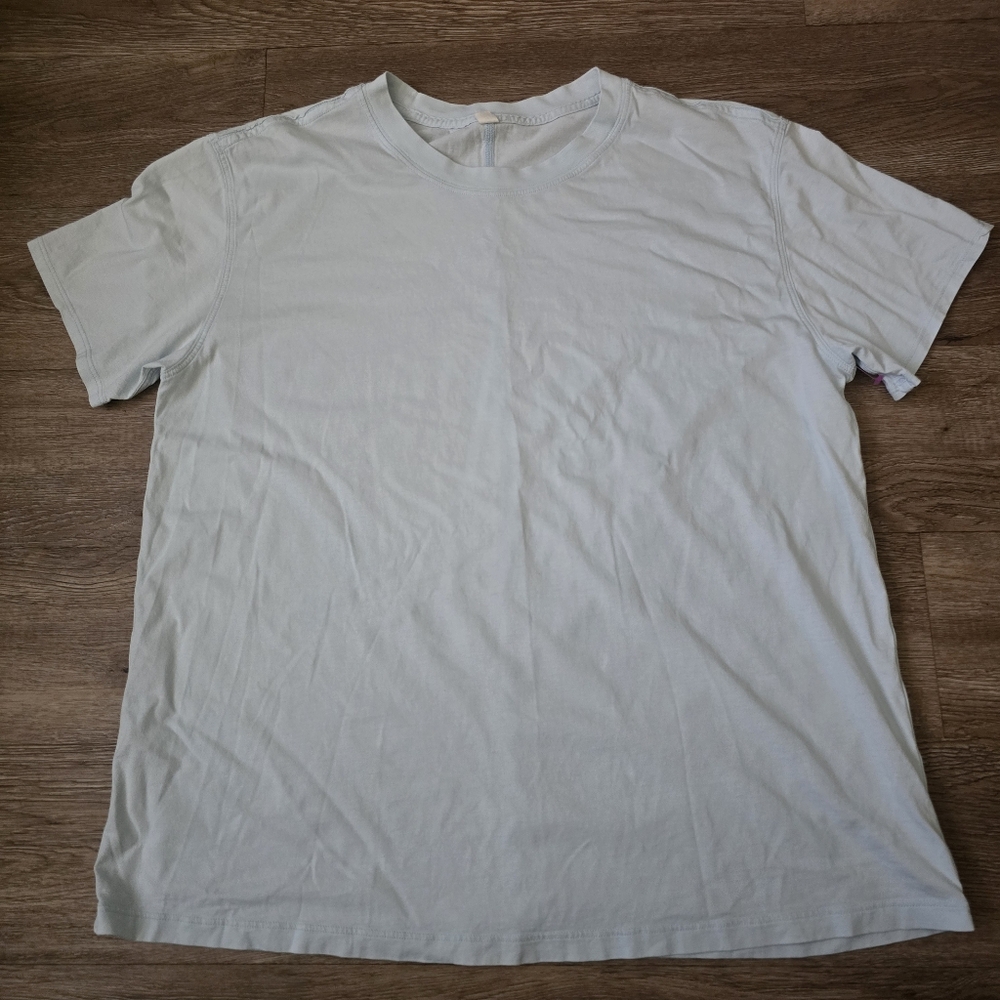 lululemon athletica Light Blue Short Sleeve Tee